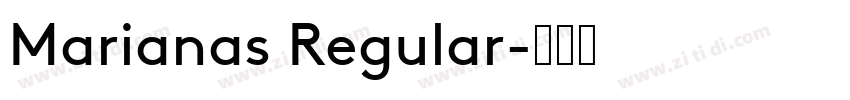 Marianas Regular字体转换